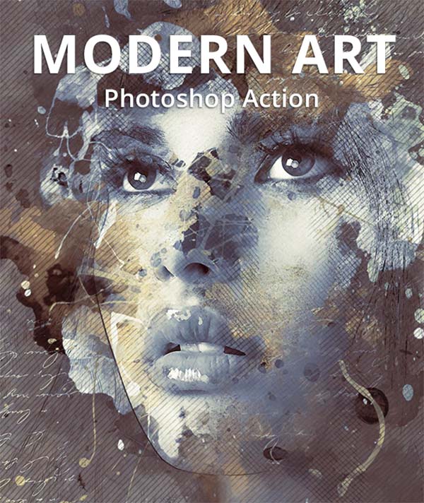 Modern Art Photoshop Action File