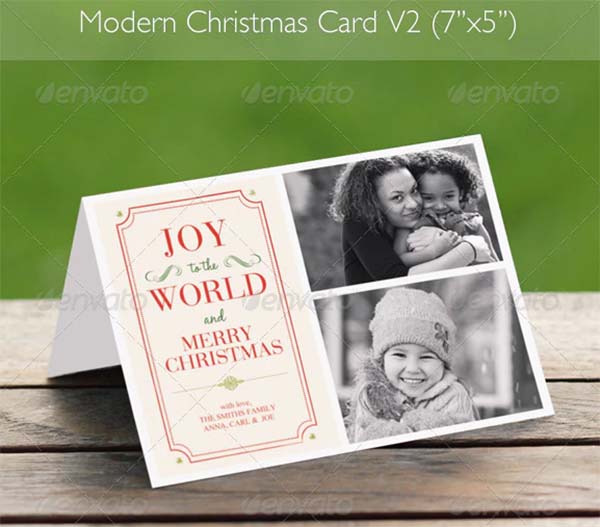 Modern Christmas Card Template