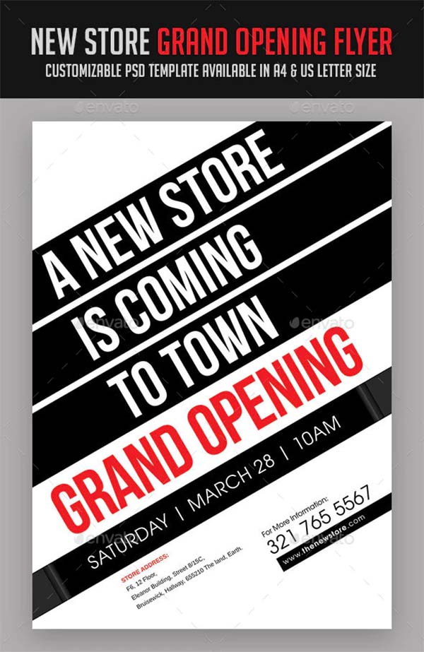 New Store Grand Opening Flyer Template