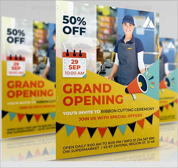 PSD Grand Opening Flyer Template