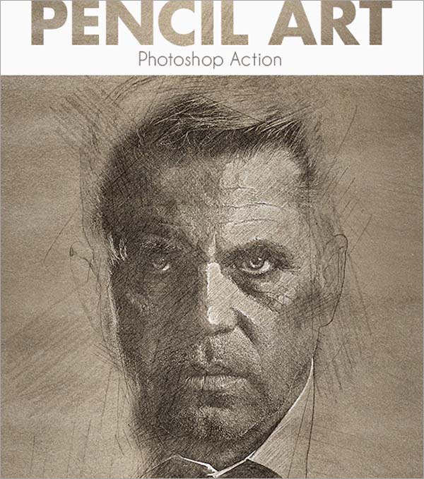 Pencil Art Photoshop Action File
