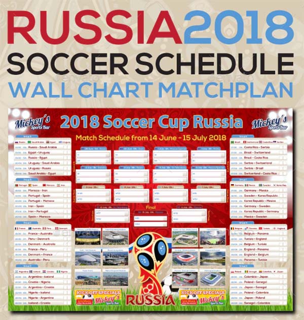 Russia Soccer Poster Templates