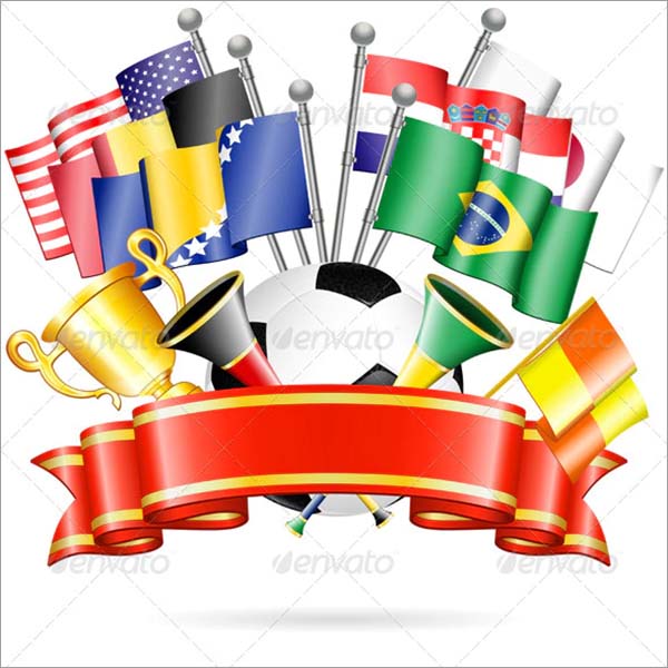 Soccer Ball Poster PSD Design