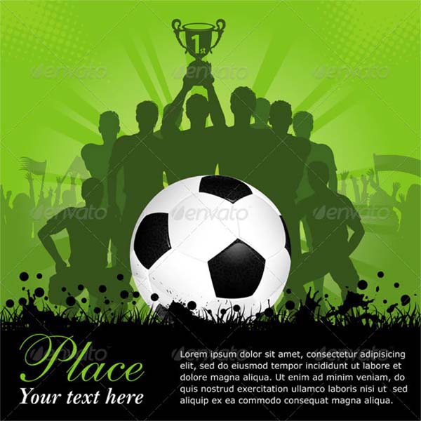 Soccer Illustrator Poster Template