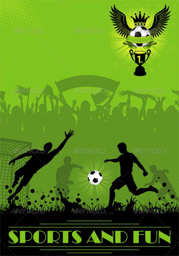 Soccer Poster Design PSD