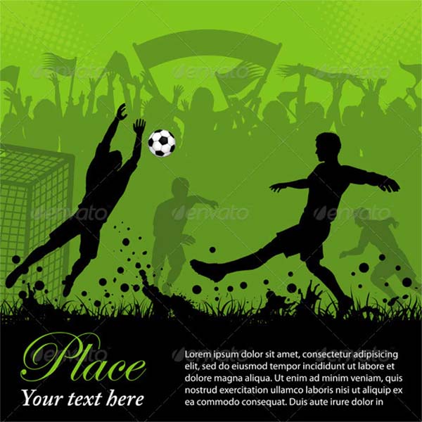Soccer Poster Vector Template