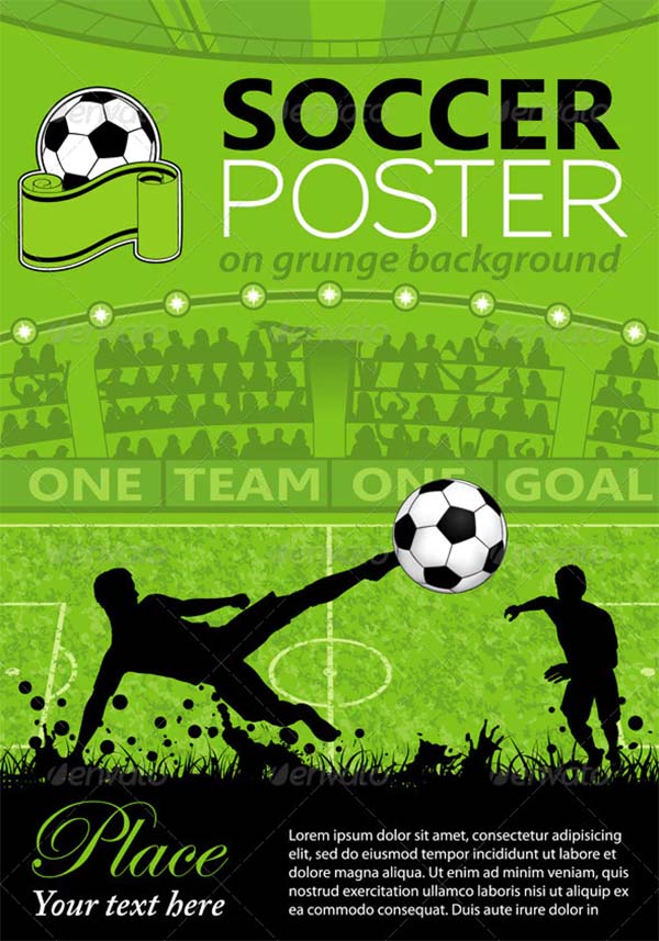 Soccer Vector EPS Poster Design
