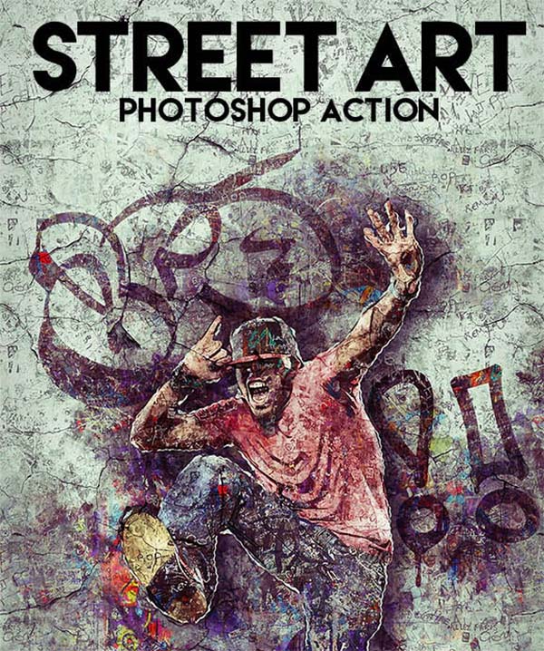 Street Art Photoshop Action Design