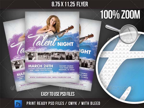 Talent Show Event Flyer Template