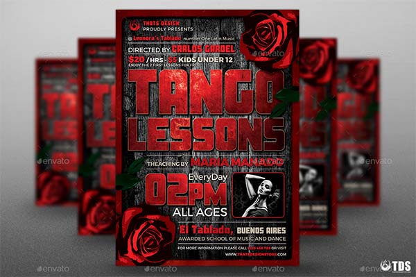 Tango Flyer PSD Template