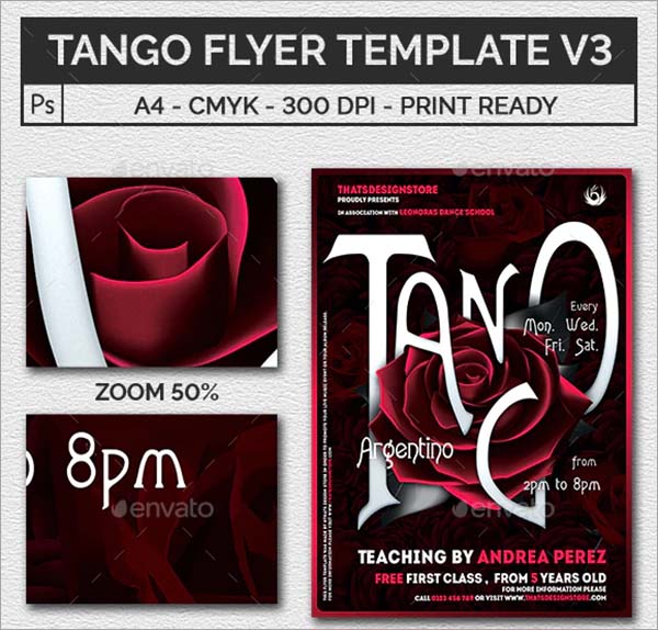 Tango Flyer Template Design