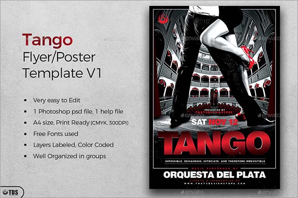 Tango Flyer Template