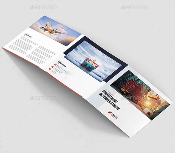 Transport Logistic Tri-Fold Square Brochure