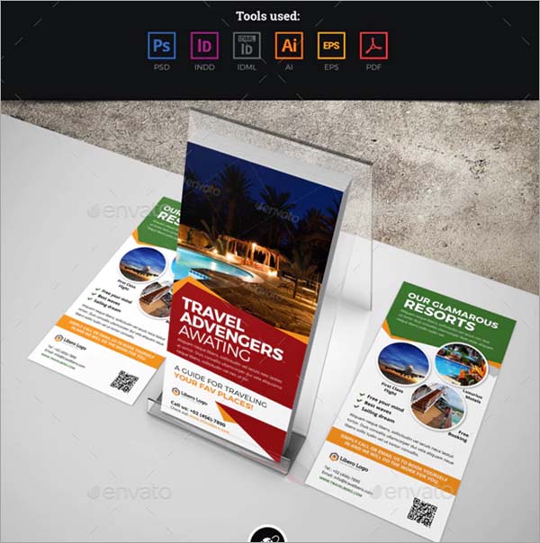 Travel Postcard Rackcard DL Flyer Design