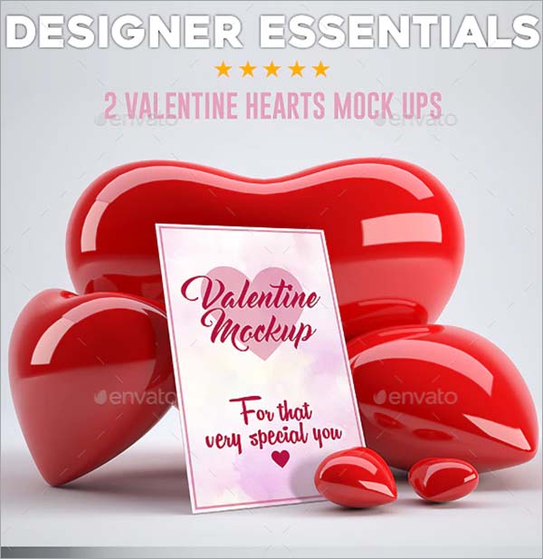 Valentine Hearts Mockups