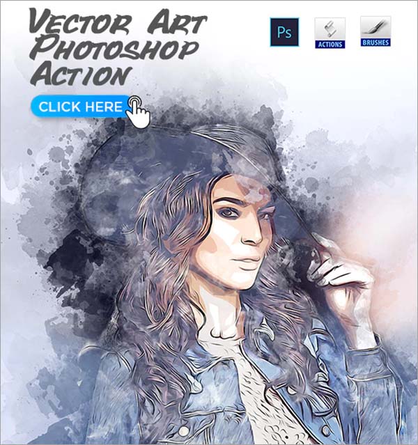 Vector Art PSD Action