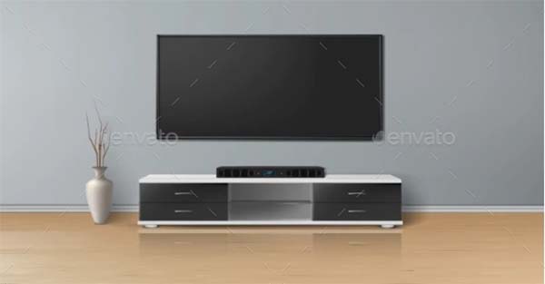 Vector Mockup of Empty Room