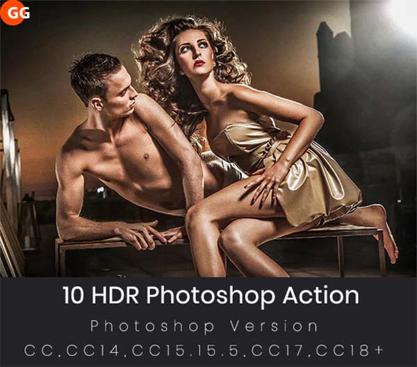 10 HDR Photoshop Action