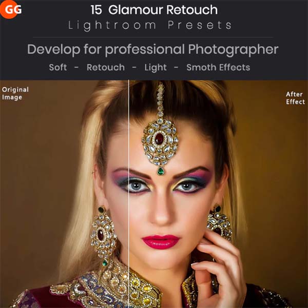 15 Glamour Retouch Lightroom Presets