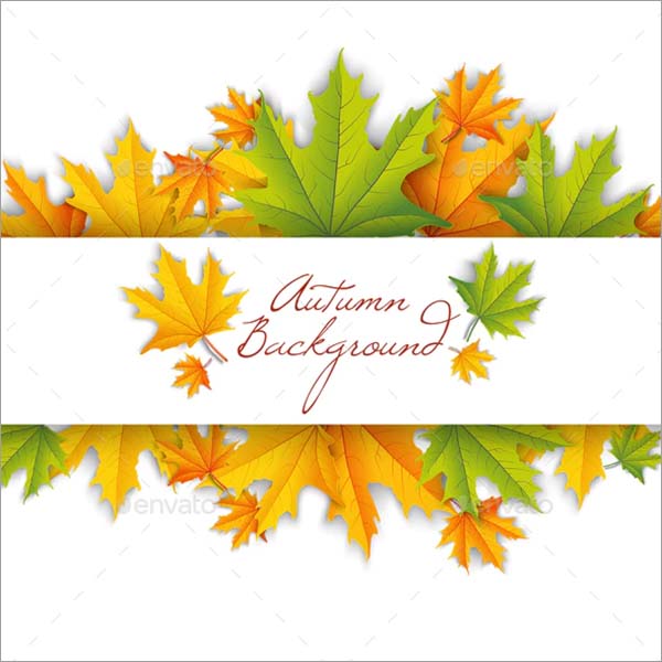 Abstract Autumn Floral Poster Template