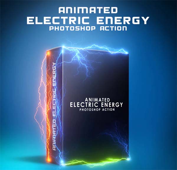Animated Electric Energy Photoshop Action