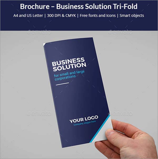 Brochure Business Solution Tri-Fold Template