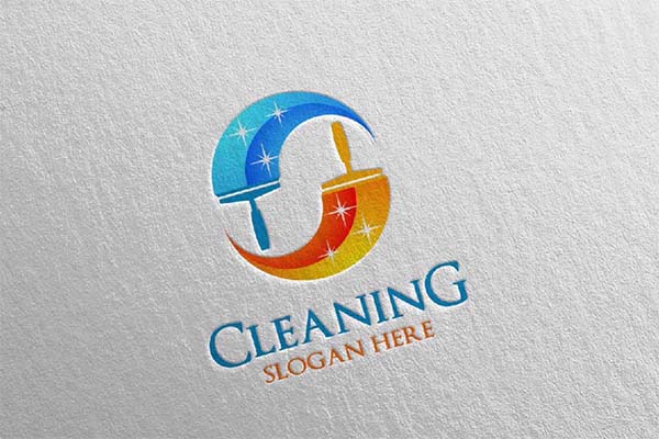 Cleaning Service Vector Design Logo