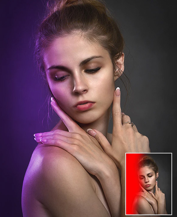 Dual Lights Studio Effect Photoshop Action
