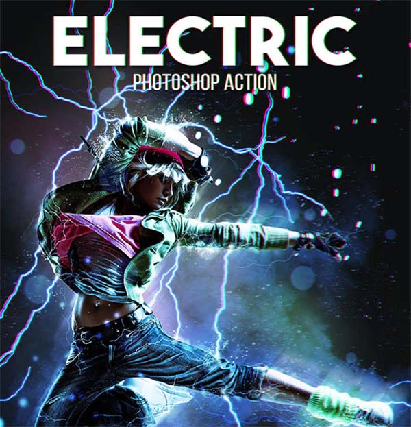 Electric TIFF, PSD, JPG, RAW Action