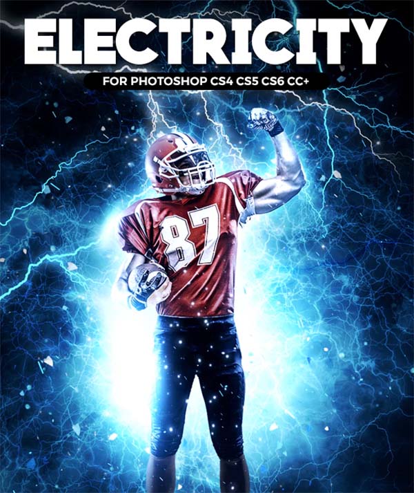 Electricity Photoshop, ABR Action