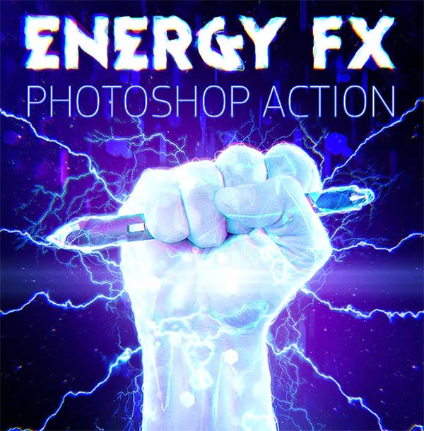 Energy FX Electricity Photoshop Action