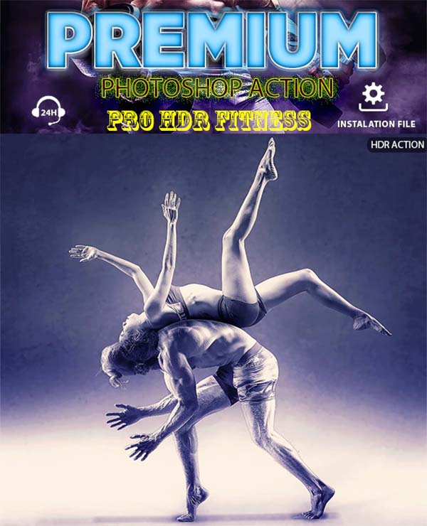 Fitness HDR Photoshop Action