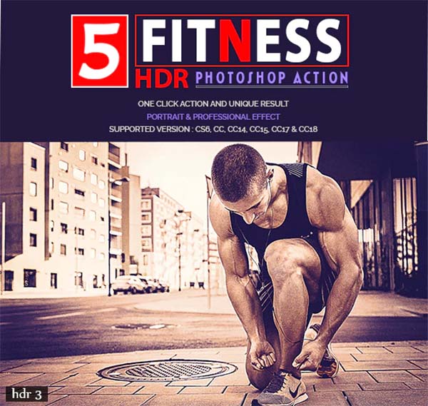 HDR Photoshop Fitness Actions
