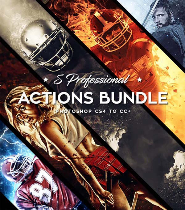 Five Photoshop Actions Bundle