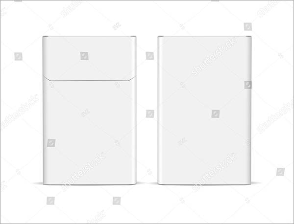 Flip-Top Cigarette Pack Mockup