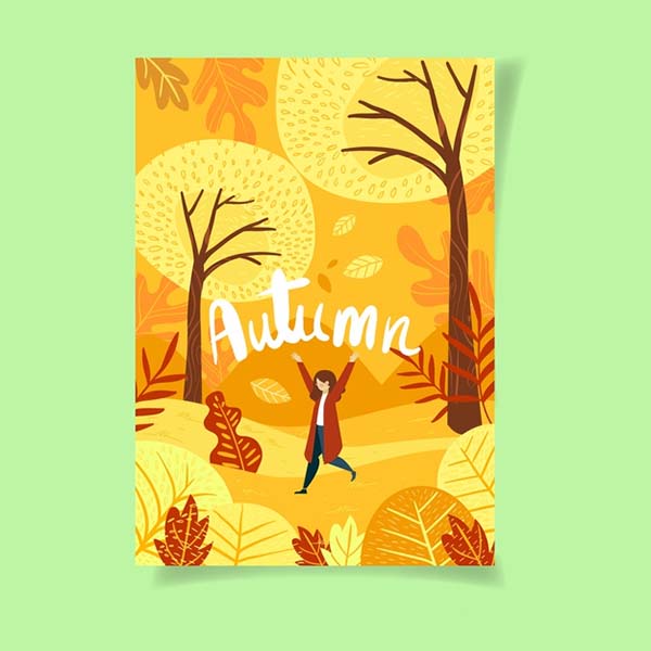 Free Autumn Poster Template