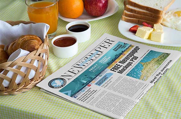 Free Newspaper Mock-up
