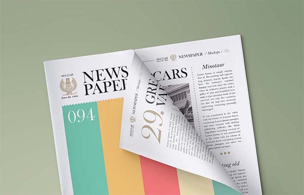 Free Newspaper Mockup PSD