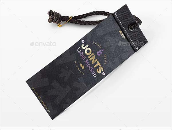 Label Logo Photorealistic Mockup