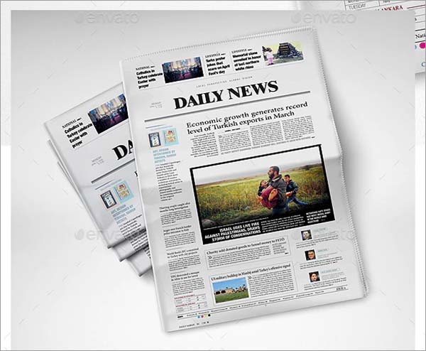 NewsPaper PSD Mockup