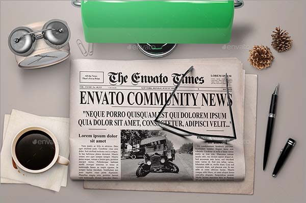 Old Newspaper Mock-Up