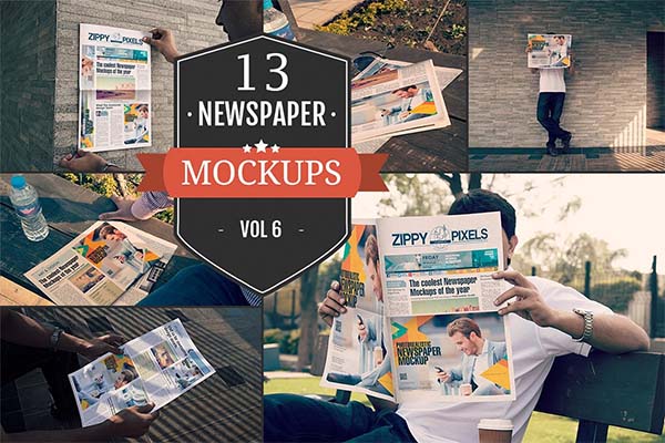 Outdoor Newspaper Ad Mockups