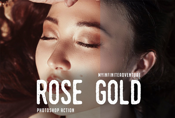 Rose Gold Studio Photoshop Action