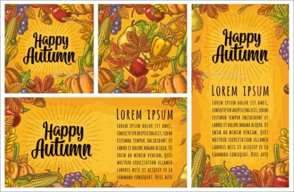 Seamless Pattern and Autumn Poster
