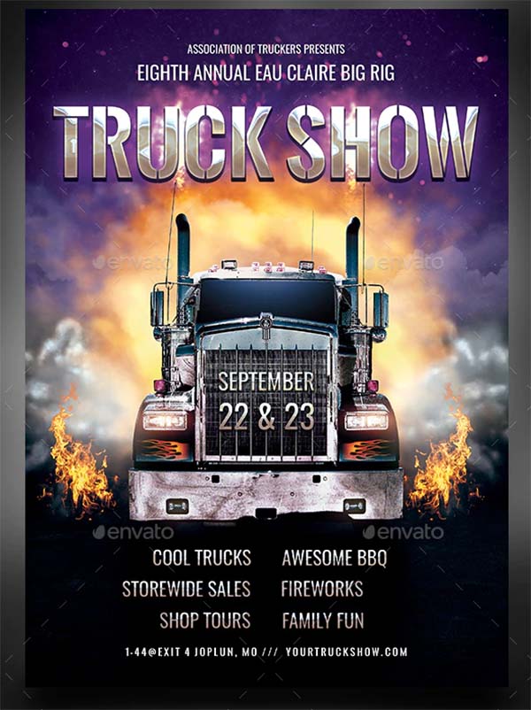 Truck Show Flyer Template