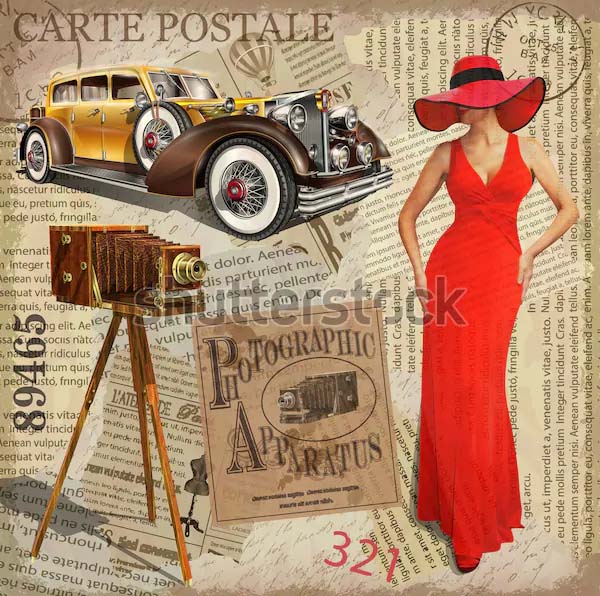 Vintage Newspaper Background Poster