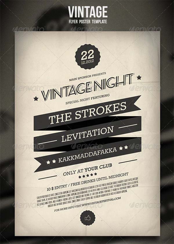 Vintage PSD Flyer and Poster Template