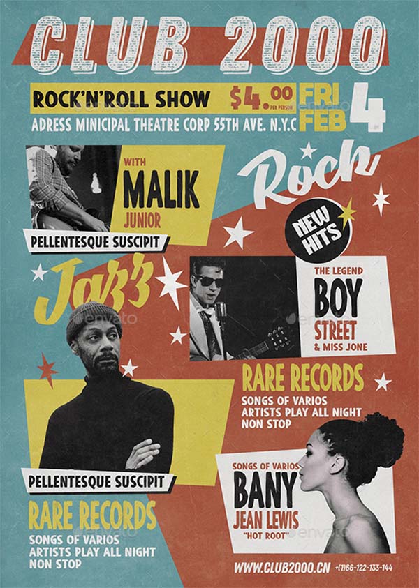 Vintage Poster & Music Flyer Template