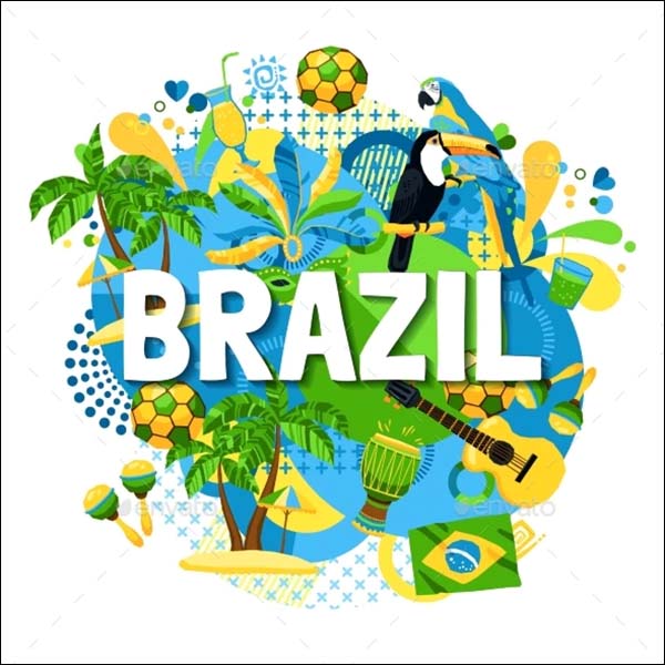 Brazil Carnival Poster PSD Template