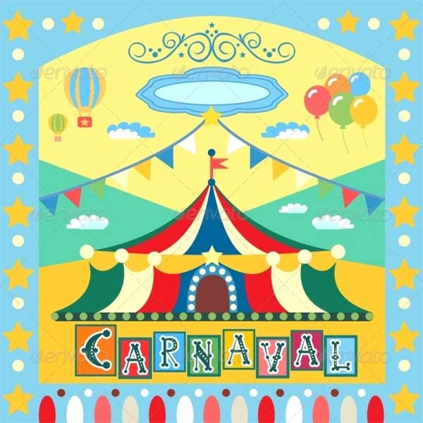 Carnival Vector Poster Template